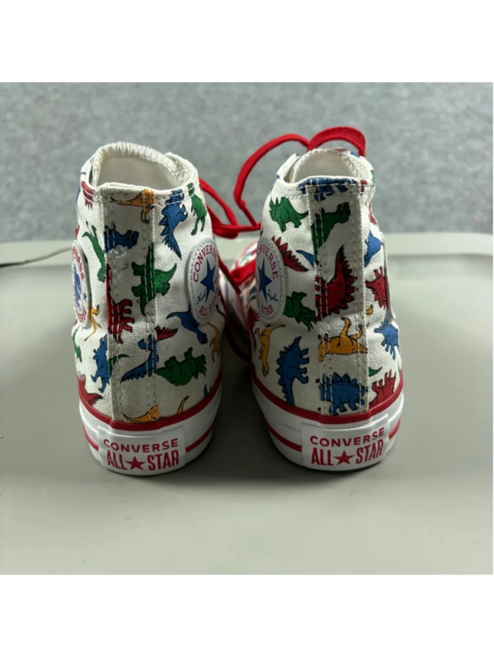 Converse Dinoverse Dino Print High Top Sneakers Kids 4 Jurassic Y2K Skater